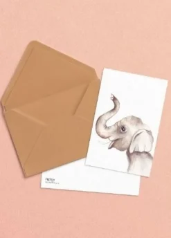 Fritsy Wenskaarten^Postkaart Olifant