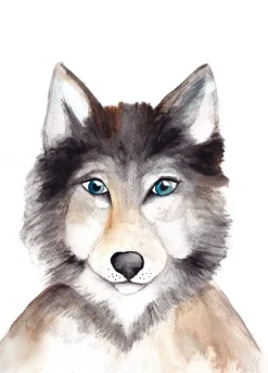 Fritsy Wenskaarten^Postkaart Wolf