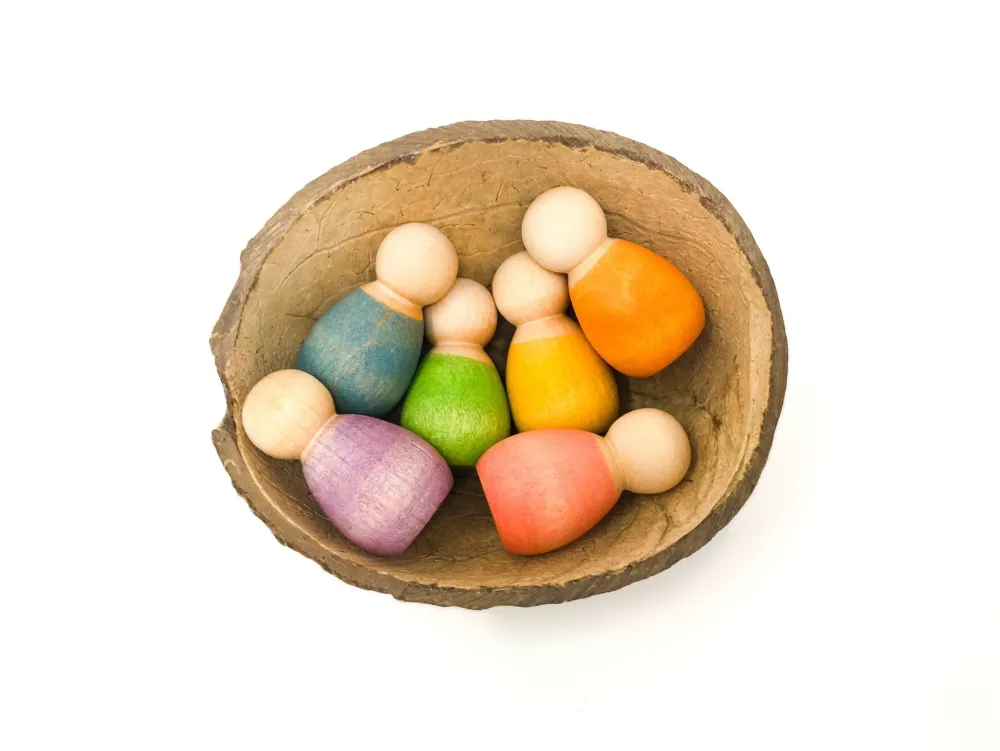 Grapat Open Ended Play^Baby Nins Houten Speelset 6-delig 18-180