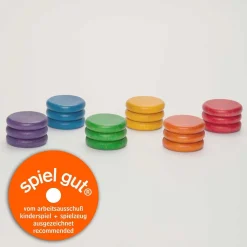 Grapat Open Ended Play^Coins Houten Munten 18-delig 15-117