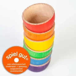 Grapat Open Ended Play^Houten Bakjes 6-delig 15-119