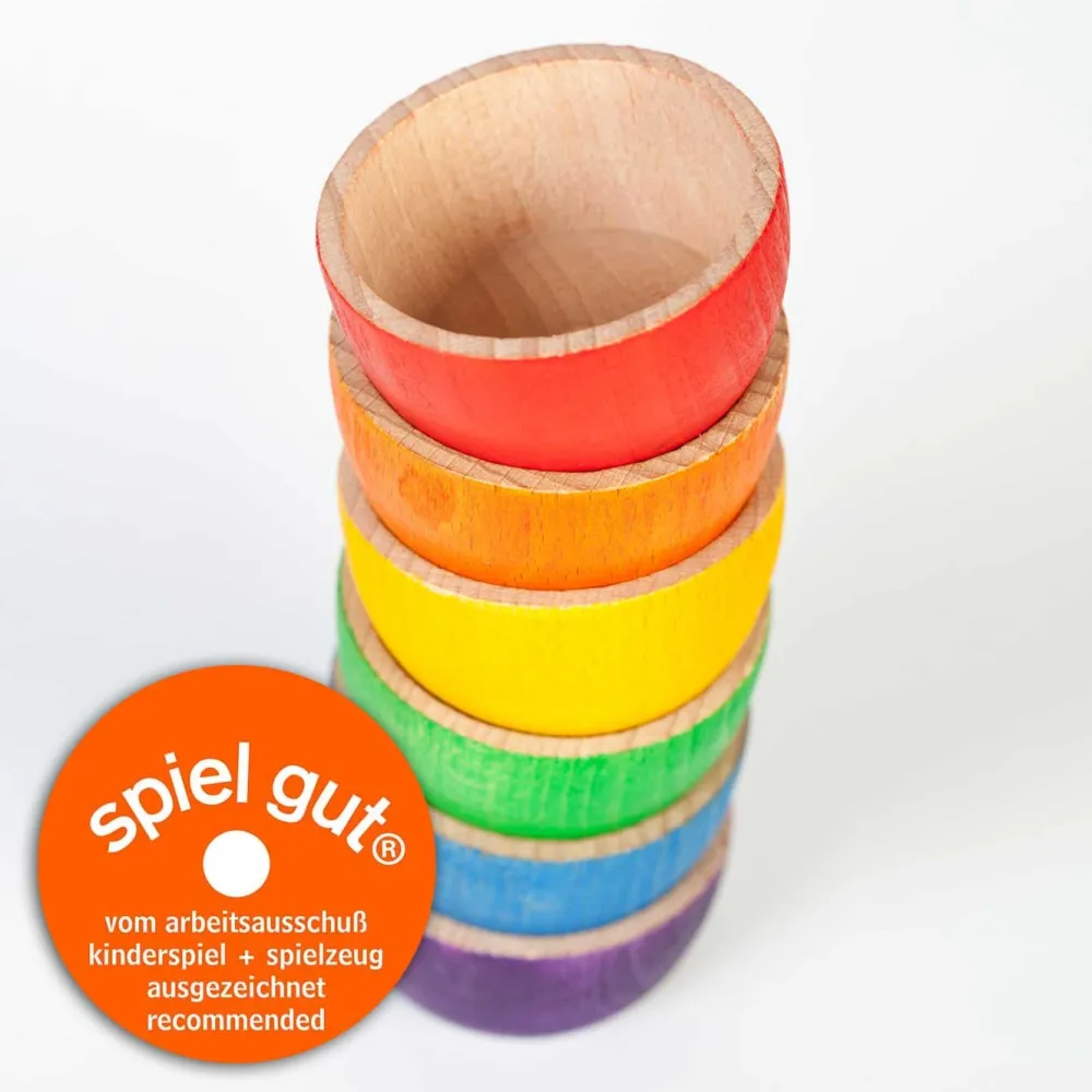 Grapat Open Ended Play^Houten Bakjes 6-delig 15-119