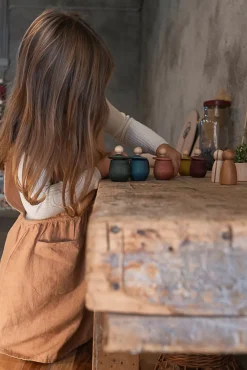 Grapat Open Ended Play^Little Things Green Houten Opbergdoosje 21-226