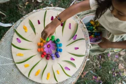 Grapat Open Ended Play^Mandala Rainbow Mushrooms Hout 36-delig 22-241