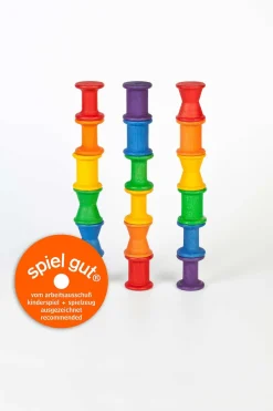 Grapat Open Ended Play^Spools Houten Klosjes 18-delig 15-103