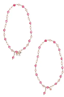 Great Pretenders Sieraden^Armband met Ketting Boutique Pink Crystal Necklace