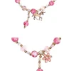 Great Pretenders Sieraden^Armband met Ketting Pink Crystal Bracelet
