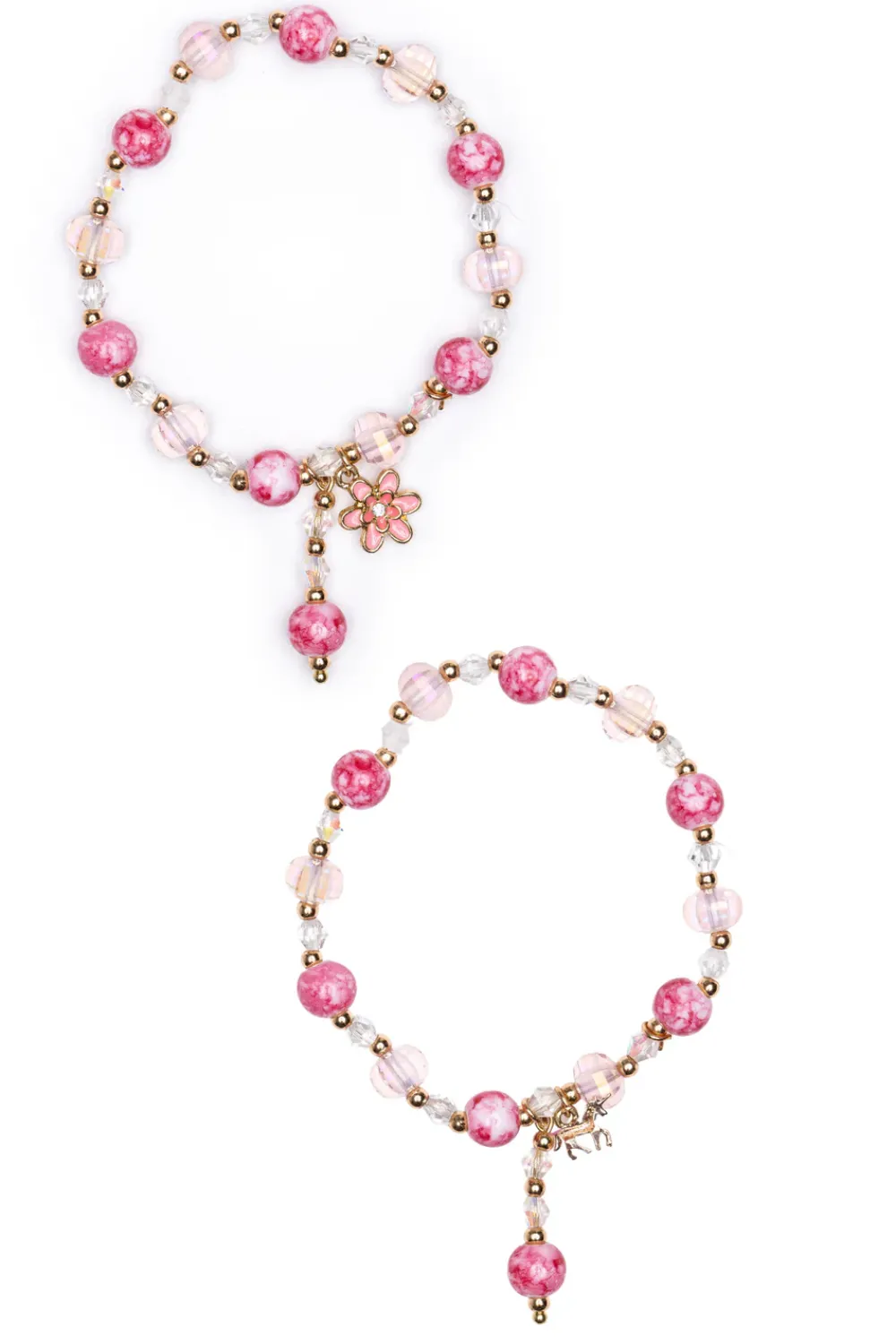 Great Pretenders Sieraden^Armband met Ketting Pink Crystal Bracelet