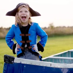 Great Pretenders Verkleedkleding^Commodore Pirate Jasje Broek en Hoed size US 3-4