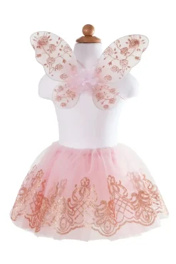 Great Pretenders Verkleedkleding^Rose Goud Tutu en Vleugels Size 4-6