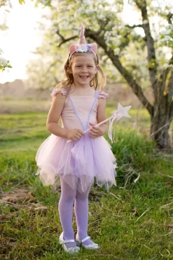 Great Pretenders Verkleedkleding^Shimmer Unicorn Jurk & Diadeem Pink size 5-6