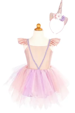 Great Pretenders Verkleedkleding^Shimmer Unicorn Jurk & Diadeem Pink size 5-6