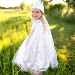 Great Pretenders Verkleedkleding^Silver Sequins Reversible Cape Size 5-6