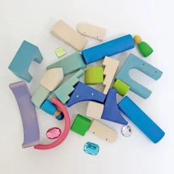 Grimm's Open Ended Play^Blokkendoos Bouwwereld Poollicht