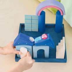 Grimm's Open Ended Play^Blokkendoos Bouwwereld Poollicht