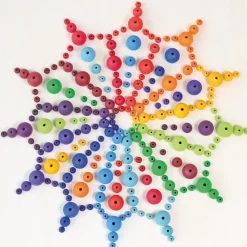 Grimm's Open Ended Play^Houten Gekleurde Kralen set 480-delig 10270