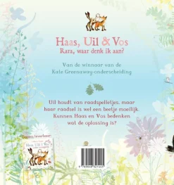 Veltman Uitgevers Prentenboeken^Haas, Uil & Vos Rara, waar denk ik aan?