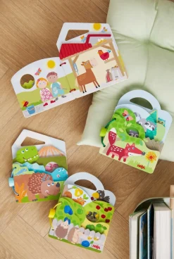 Haba Houten Boeken^Houten babyboek Dino’s
