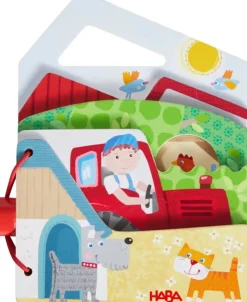 Haba Houten Boeken^Houten babyboek Trekker