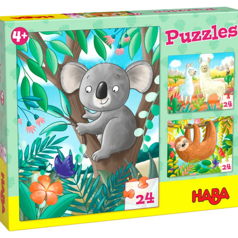 Haba Legpuzzels^Puzzels - Koala, Luiaard & Co. 24-pcs