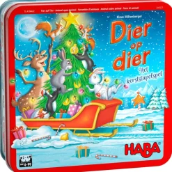 Haba Haba Spellen^Spel Dier op dier Het Kerststapelspel