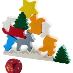Haba Haba Spellen^Spel Dier op dier Het Kerststapelspel