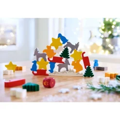 Haba Haba Spellen^Spel Dier op dier Het Kerststapelspel