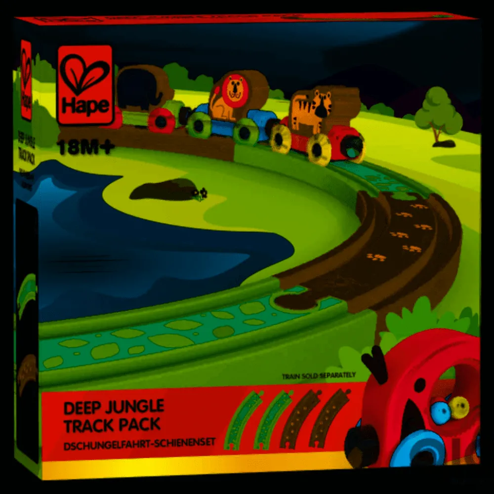 Hape Treinen^Spoorbaan Uitbreiding Deep Jungle Track Pack