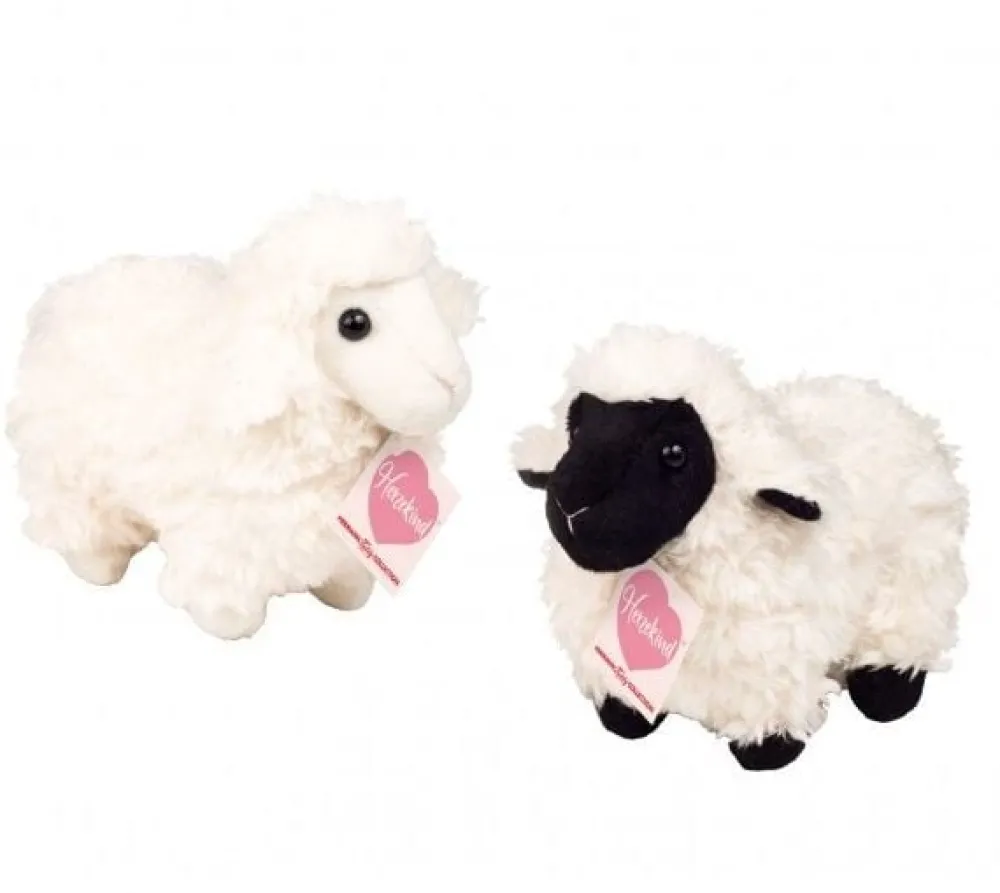 Hermann Teddy Hermann Teddy Herzekind^Knuffel Schaapjes Set 2-delig