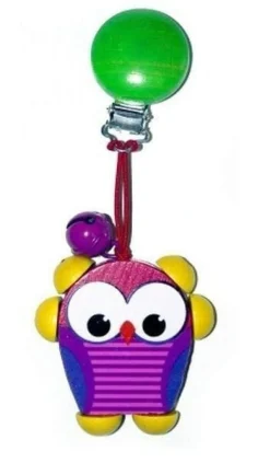 Hess Babyspeelgoed^Clipfiguur Uil Roze