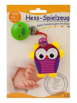 Hess Babyspeelgoed^Clipfiguur Uil Roze