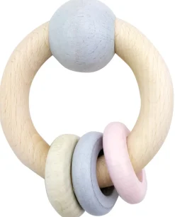 Hess Babyspeelgoed^Grijpfiguur Rammelaar Rond Roze