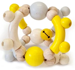 Hess Babyspeelgoed^Grijpfiguur Rammelaar Kogels Geel