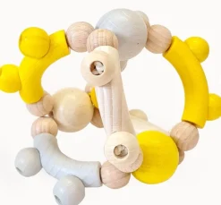 Hess Babyspeelgoed^Grijpfiguur Rammelaar Kogels Geel