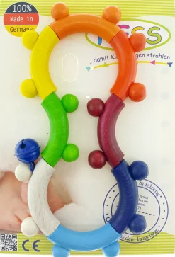 Hess Babyspeelgoed^Grijpfiguur Rammelaar Acht Blauw