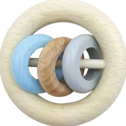 Hess Babyspeelgoed^Grijpfiguur Rammelaar Drie Ringen Natuurlijk Blauw
