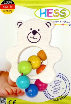 Hess Babyspeelgoed^Grijpfiguur Rammelaar Teddy Beer
