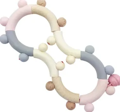 Hess Babyspeelgoed^Grijpfiguur Rammelaar Acht Roze