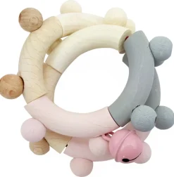 Hess Babyspeelgoed^Grijpfiguur Rammelaar Acht Roze