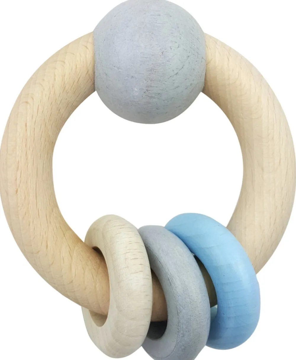 Hess Babyspeelgoed^Grijpfiguur Rammelaar Rond Blauw