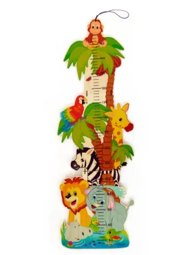 Hess Groeimeters^Groeimeter Jungle Dieren Hout