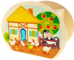 Hess Spaarpotten^Spaarpot Boerderij Hout