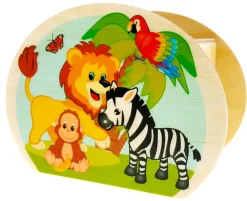 Hess Spaarpotten^Spaarpot Jungledieren Hout