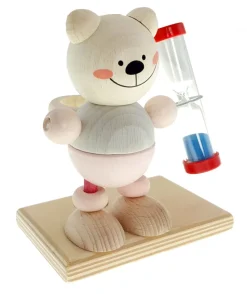 Hess Kleine Cadeautjes|Kleine Cadeaus^Tandenpoetsklok Beer Hout