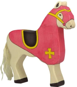 Holztiger Figuren En Toebehoren^Paard Toernooipaard Rood 80248