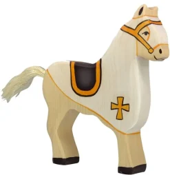 Holztiger Figuren En Toebehoren|Paardachtigen^Paard Toernooipaard Wit 80251