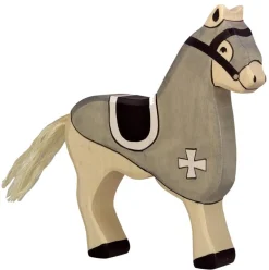 Holztiger Figuren En Toebehoren|Paardachtigen^Paard Toernooipaard Grijs 80250