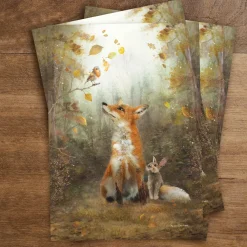 Iris Esther Wenskaarten^Postkaart Autumn Leaves