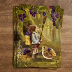 Iris Esther Wenskaarten^Postkaart Berry Tale