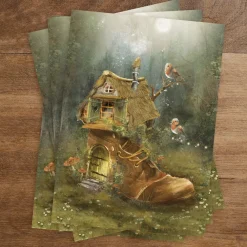 Iris Esther Wenskaarten^Postkaart Home Sweet Home